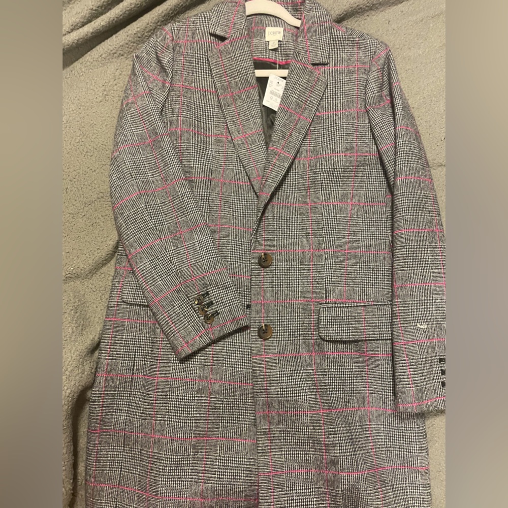 j. crew plaid blazer jacket
